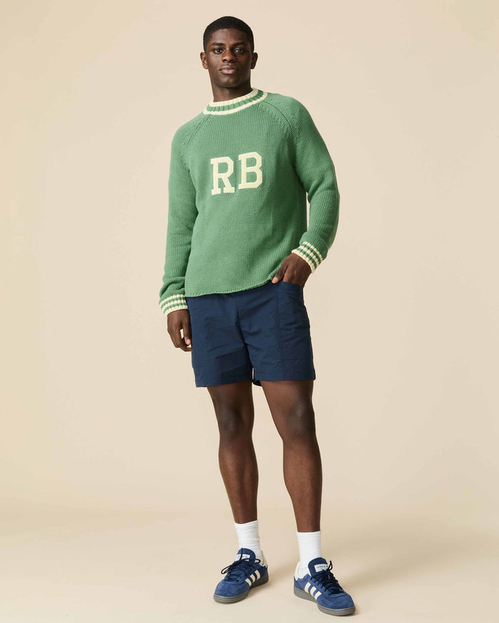 Cotton RB University Sweater Green