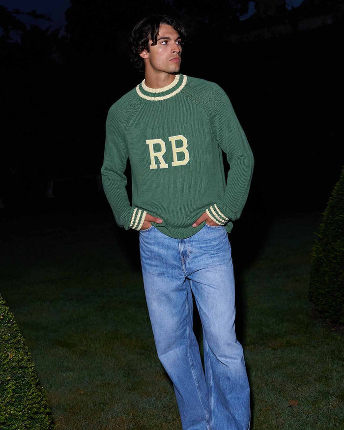 Cotton RB University Sweater Green