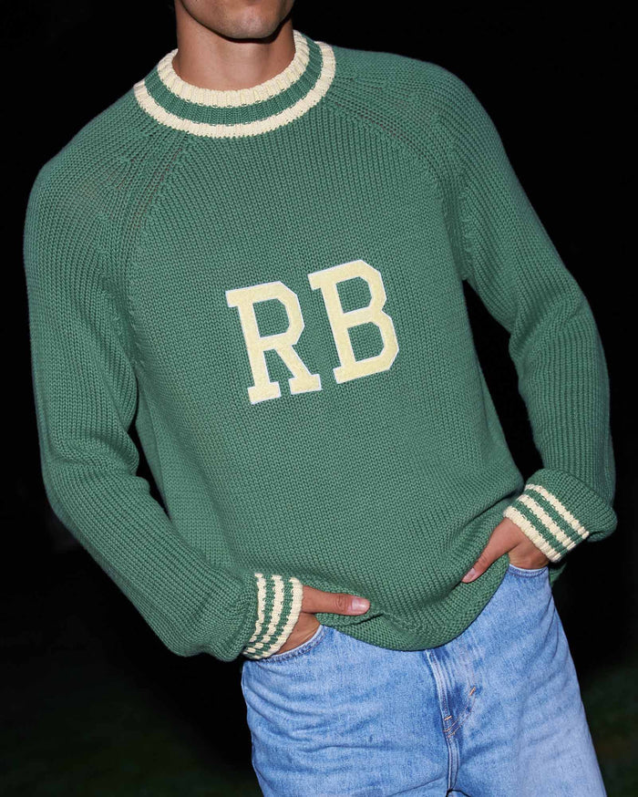 Cotton RB University Sweater Green