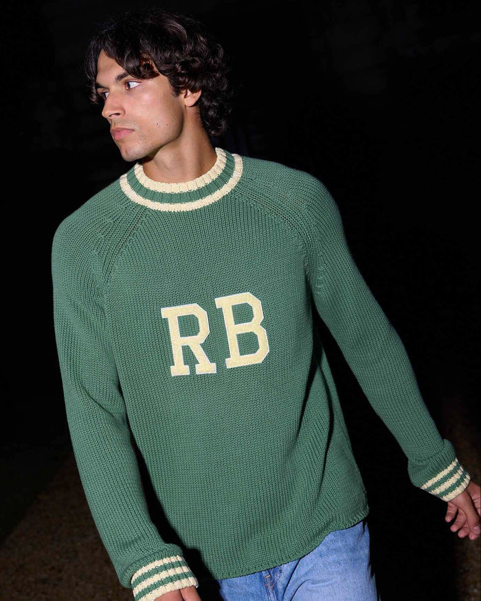 Cotton RB University Sweater Green