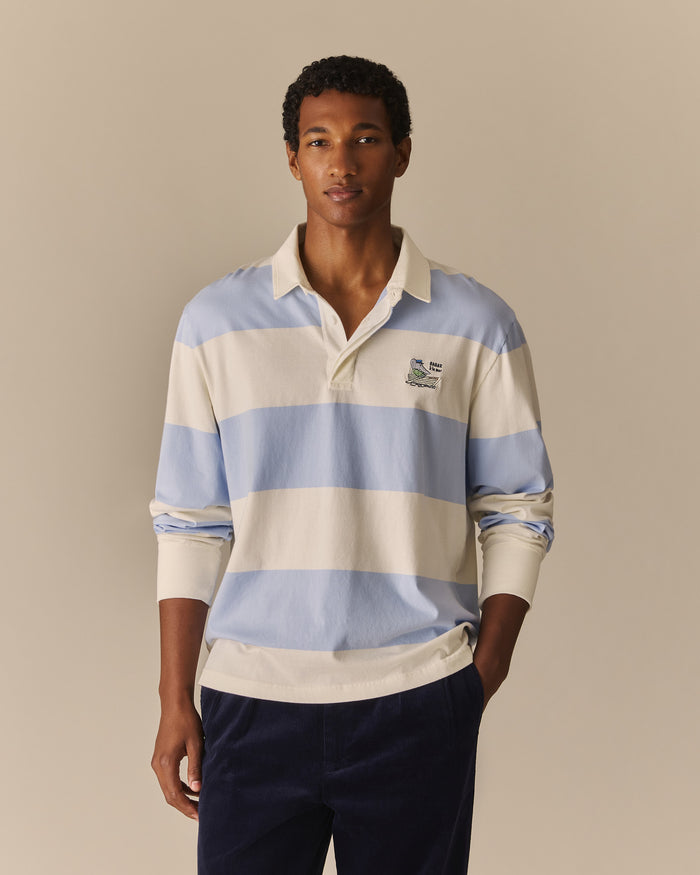Cotton Sailing Babar Rugby Blue & White Blue & White / XL