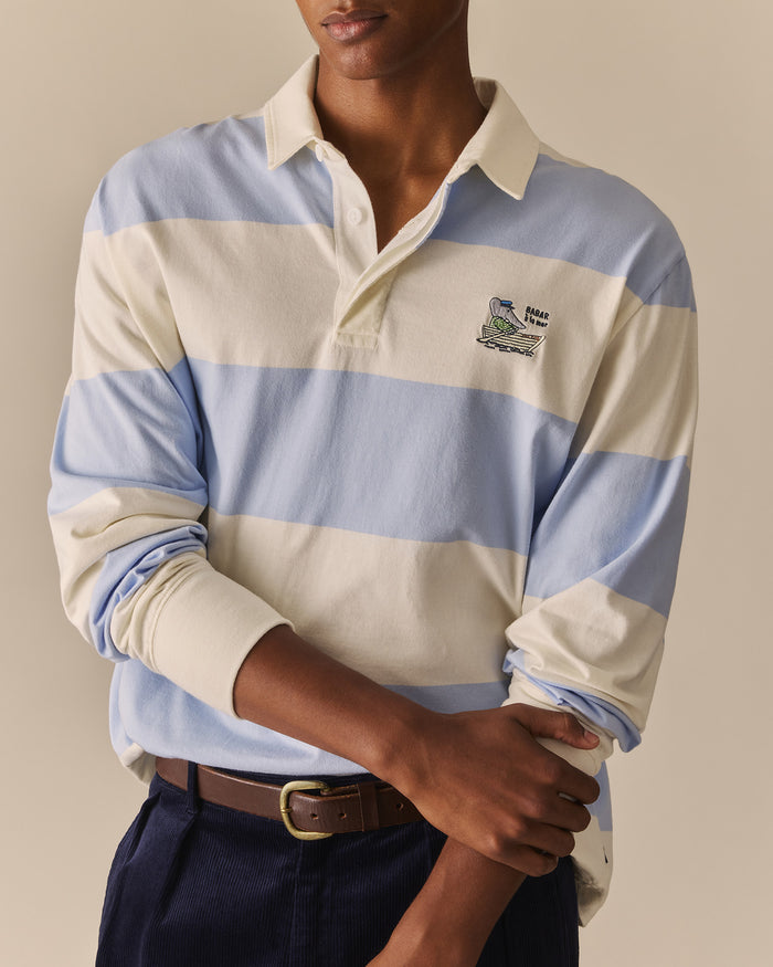Cotton Sailing Babar Rugby Blue & White Blue & White / XL