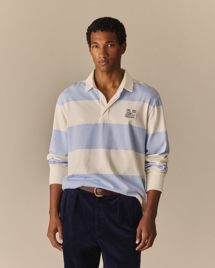Cotton Sailing Babar Rugby Blue & White Blue & White / XL