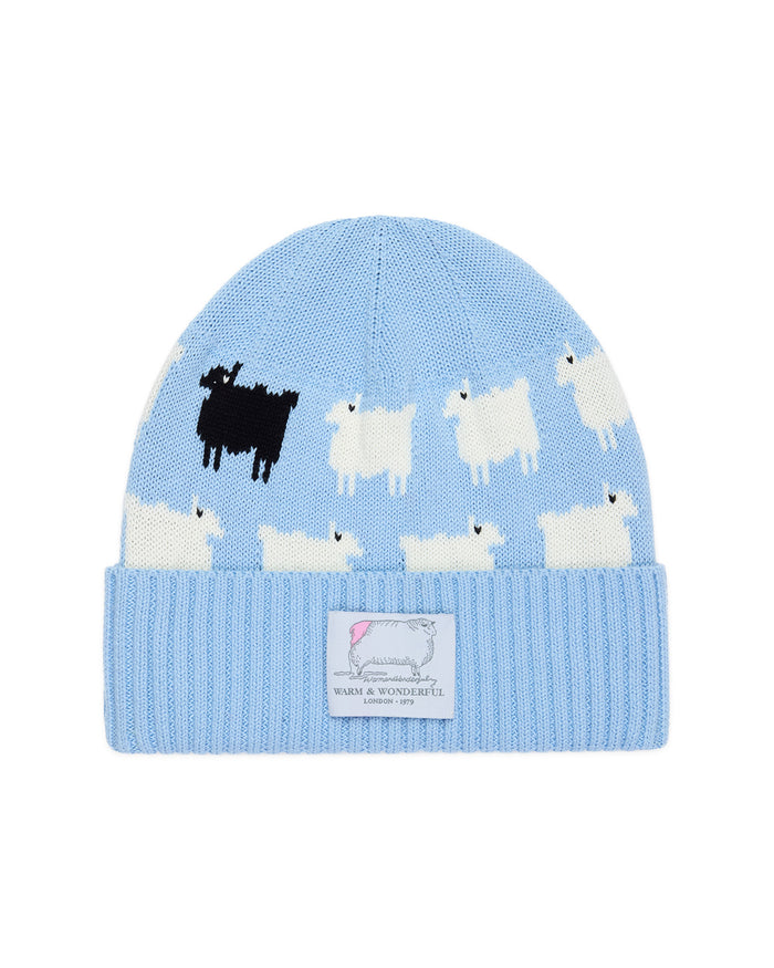 Cotton Sheep Beanie Blue