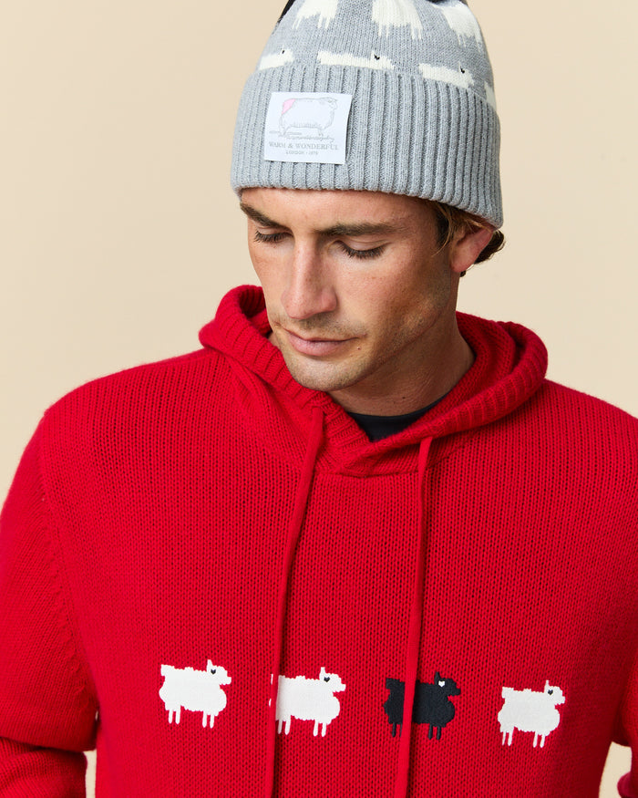 Cotton Sheep Beanie Heather Gray