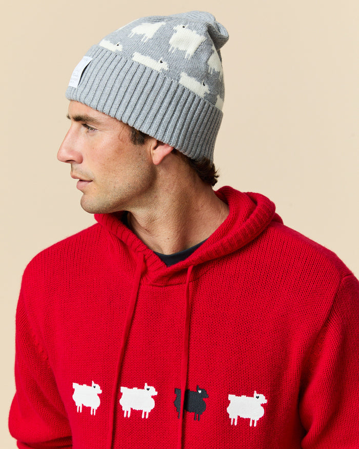 Cotton Sheep Beanie Heather Gray