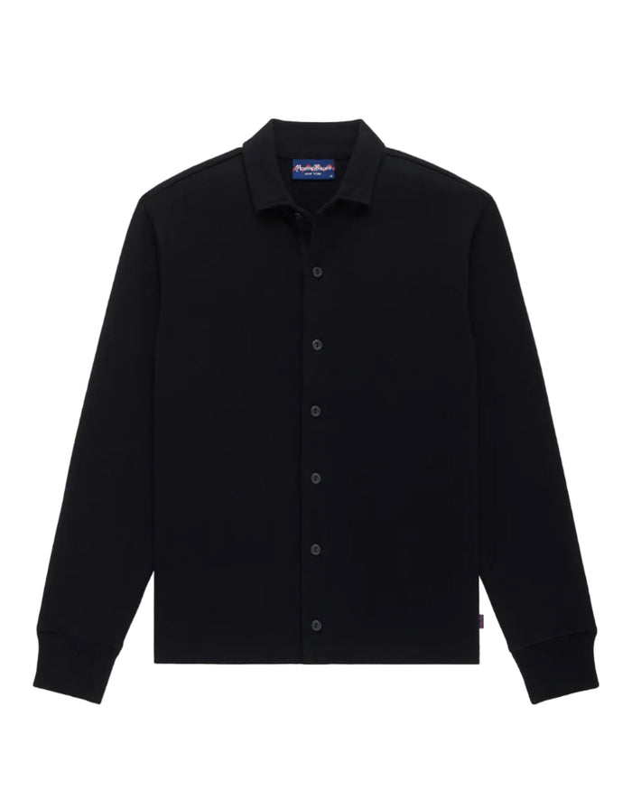 Cotton Solid Over Shirt Black