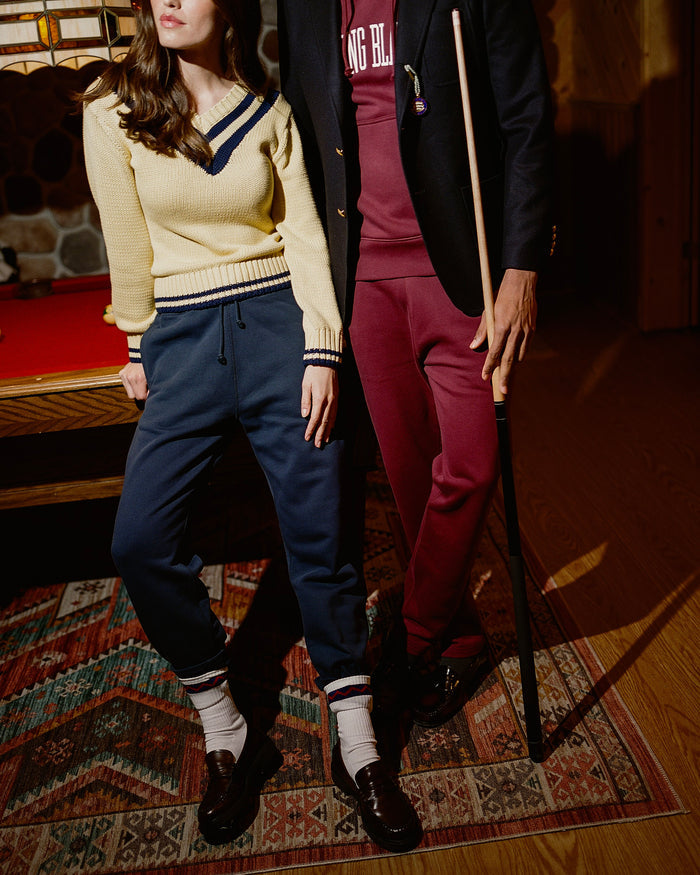 Cotton University V-Neck Sweater