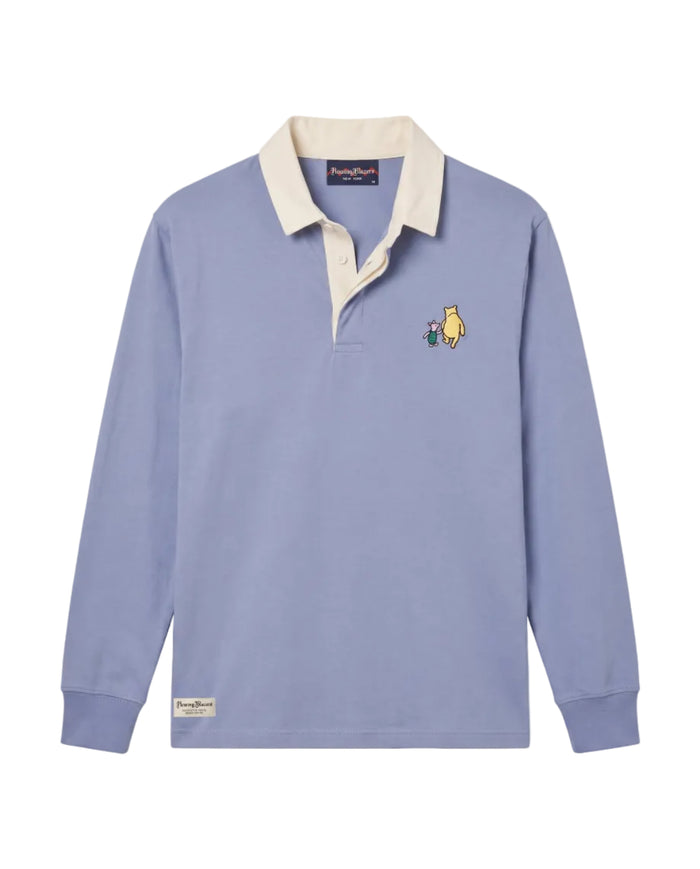 Cotton Winnie-the-Pooh & Piglet Rugby Blue
