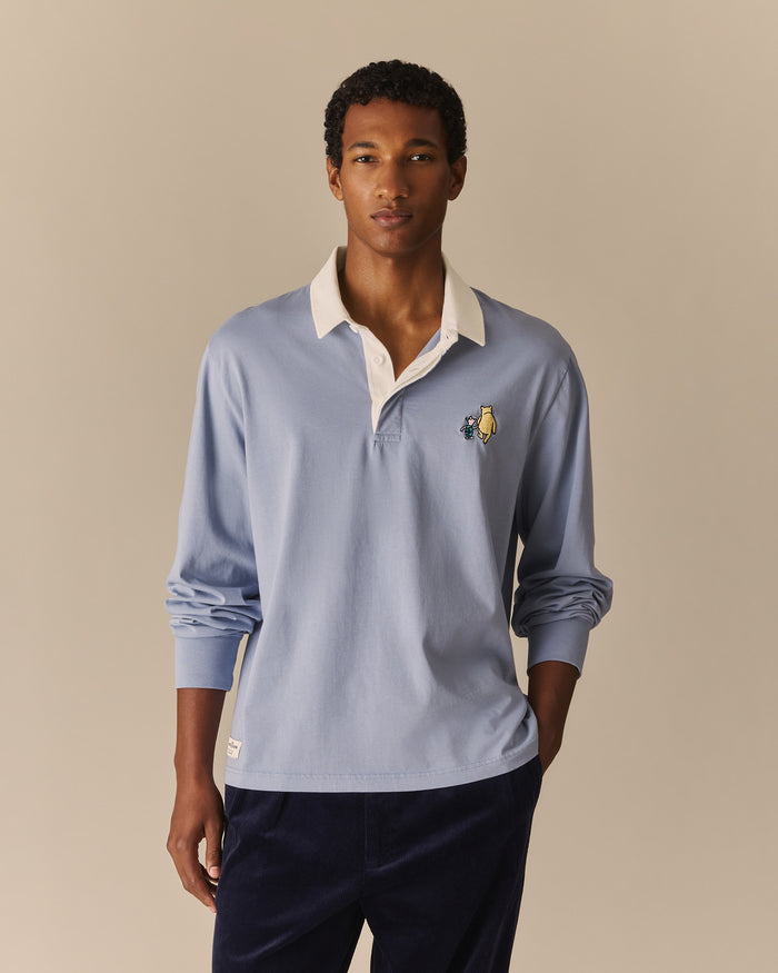 Cotton Winnie-the-Pooh & Piglet Rugby Blue Blue / XL