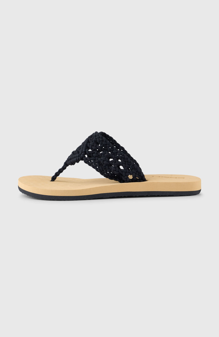 Ditsy Crochet Sandals | Black Out