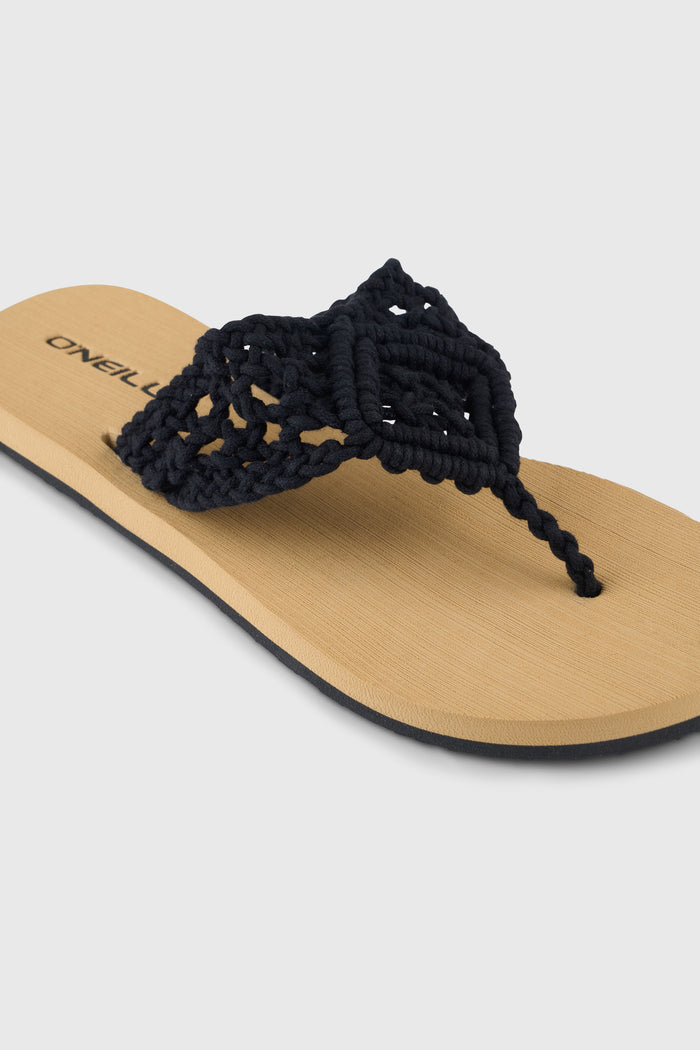 Ditsy Crochet Sandals | Black Out