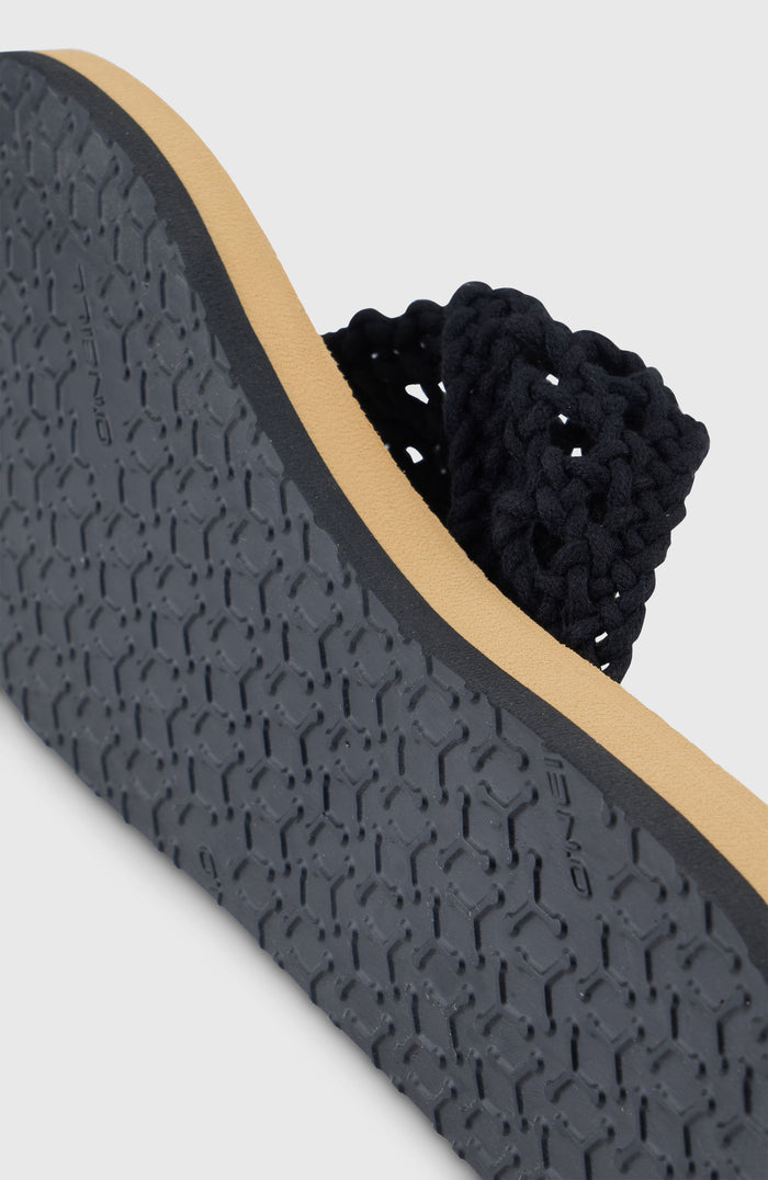 Ditsy Crochet Sandals | Black Out