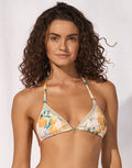 Watercult Dolce Whimsy Triangle Bikini Top - Orange Pastels - Simply Beach UK