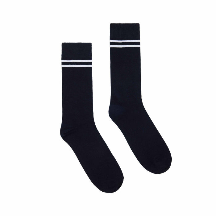 Double Stripe Signature Socks Navy