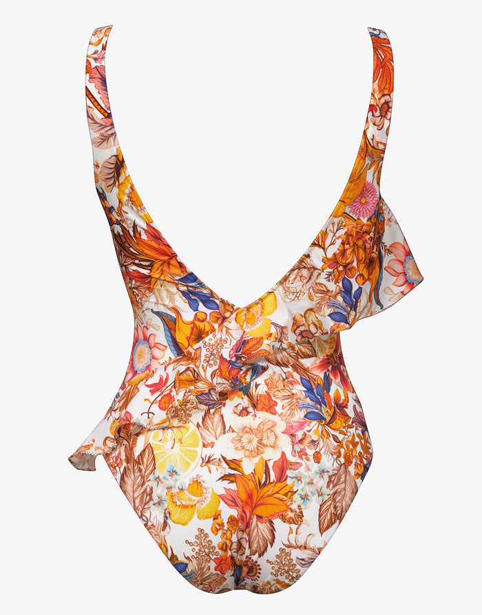 Exuberance Ruffle Swimsuit - Solar - Simply Beach UK