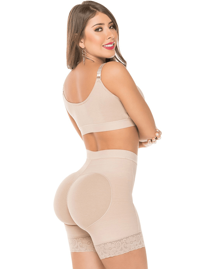Fajas Salome High Waist Compression Slimmer Shapewear Shorts