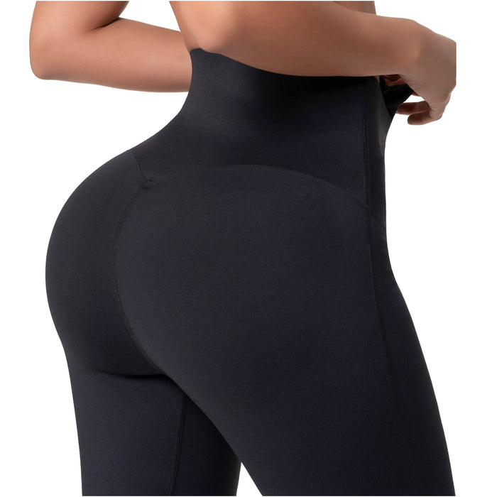 Fajas Salome High-Waist Control Leggings with Front Zipper Butt-Lift & Tummy Control