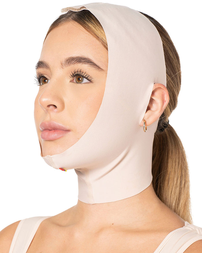 Fajas Sonryse Facial Post-Surgical Chin Strap for Double Chin Postoperative Liposuction Bichectomy