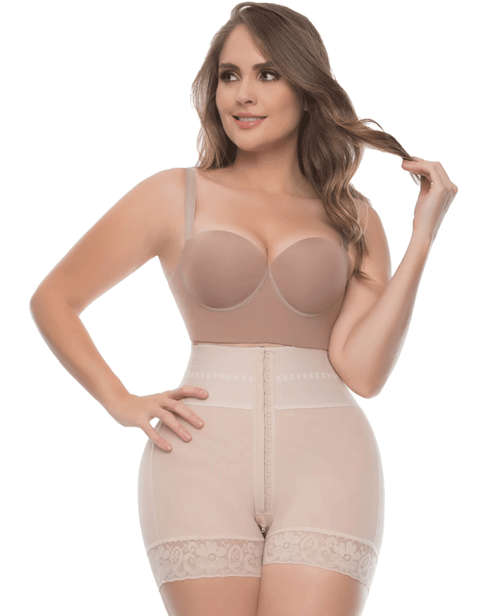 Fajas Uplady Butt Lifter Tummy Control High Waisted Mid Thigh Shaper Shorts