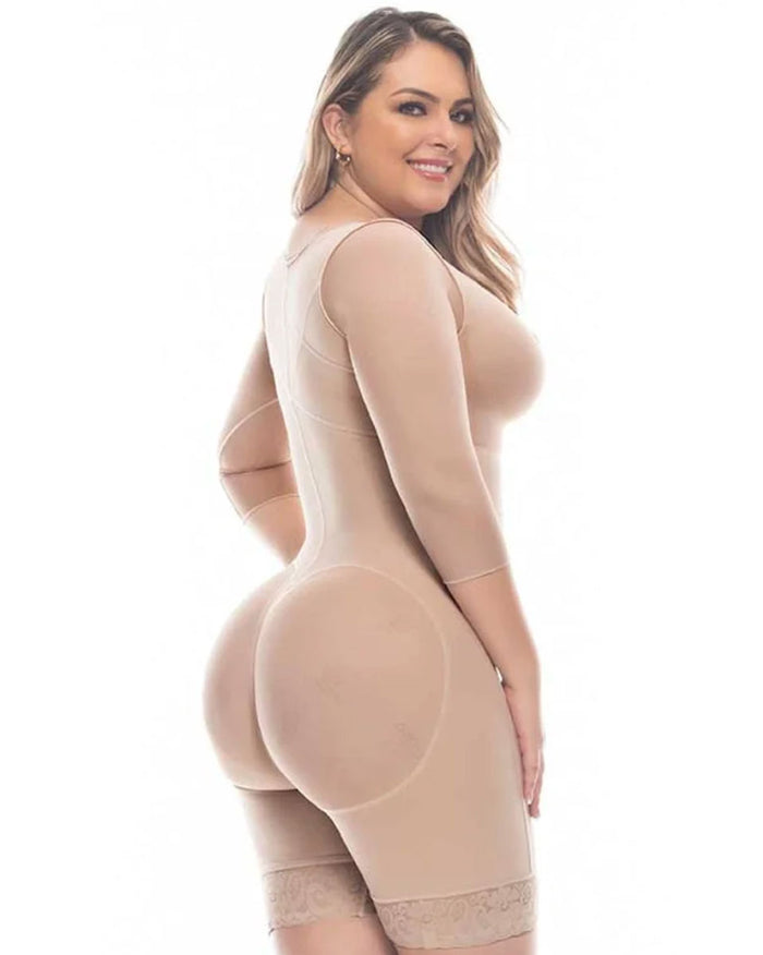 Fajas Uplady Post Surgery Full Guitar Shaped Shapewear With Built-In Bra For Women