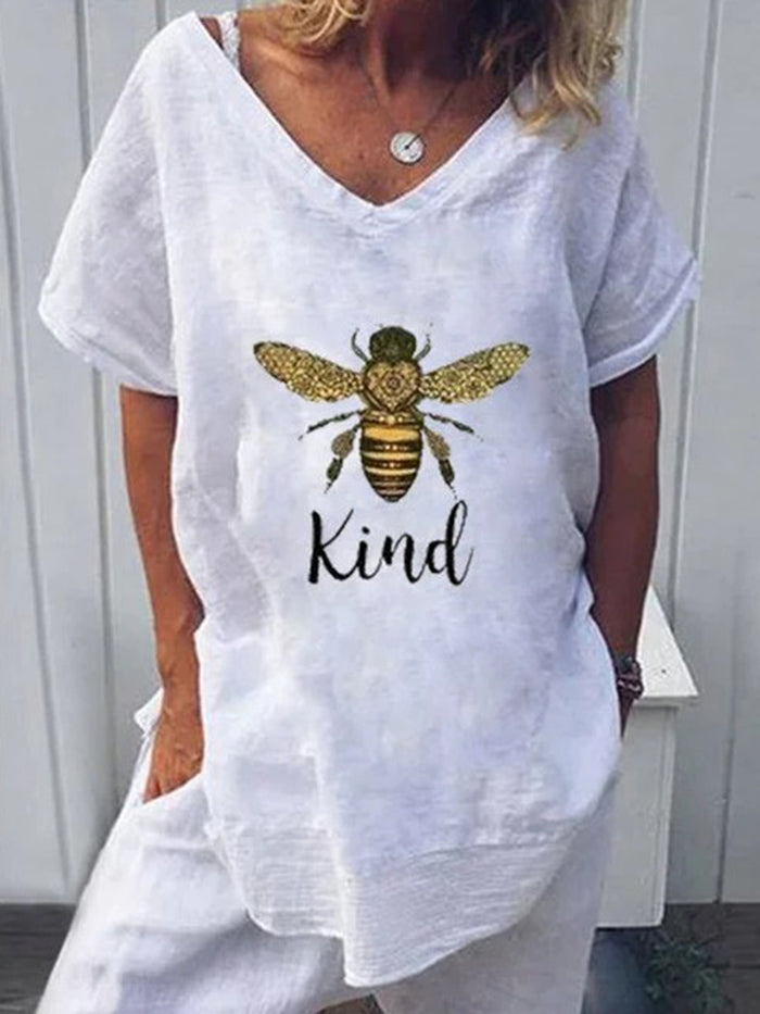Fashion Bee Printed Casual Top