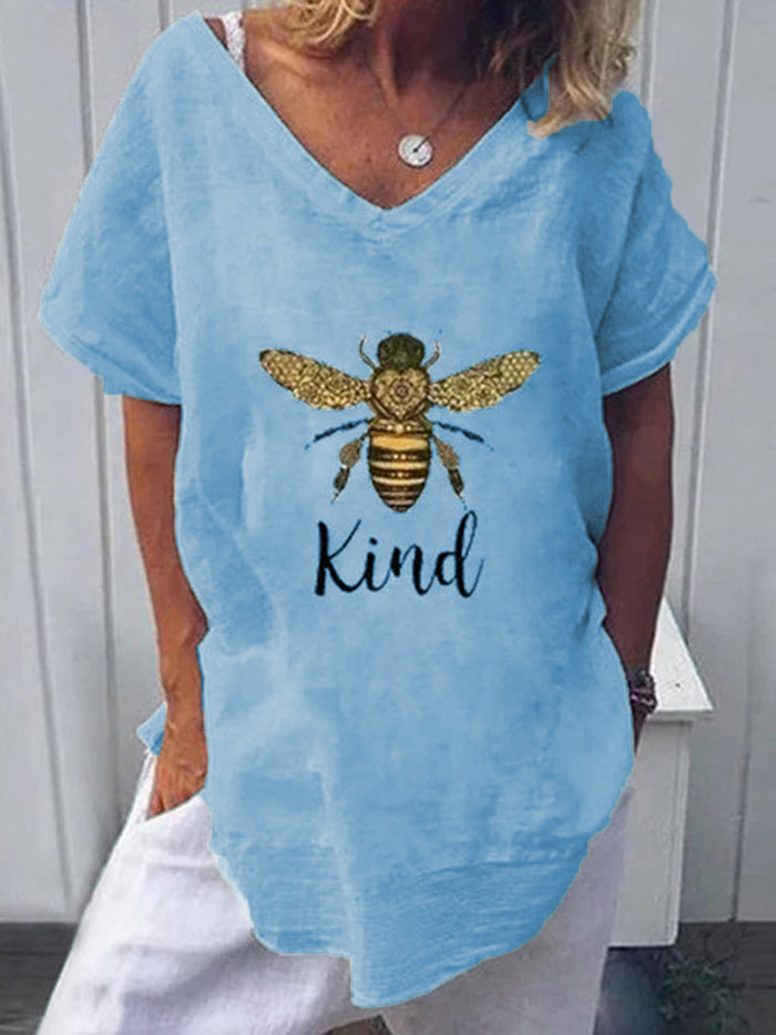 Fashion Bee Printed Casual Top