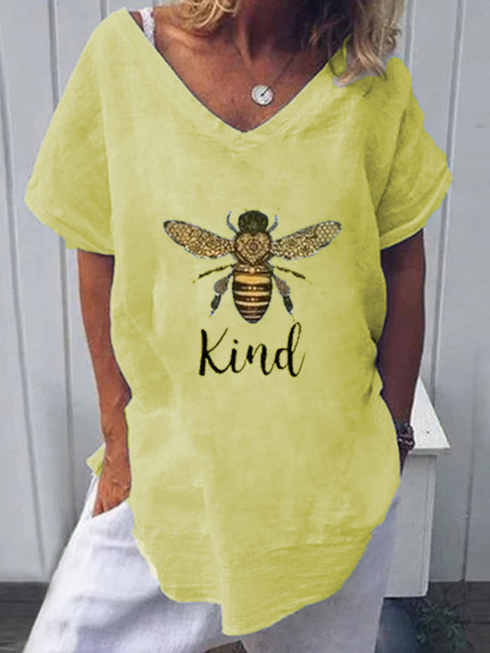 Fashion Bee Printed Casual Top