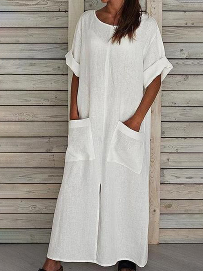 Fashion Casual Personality Pocket Dress