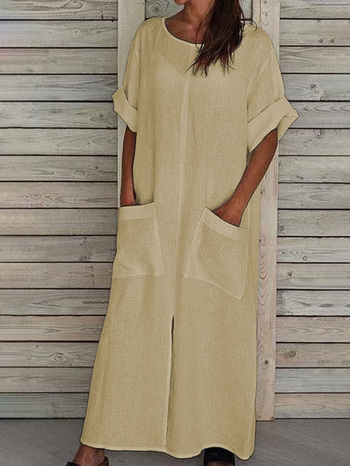 Fashion Casual Personality Pocket Dress