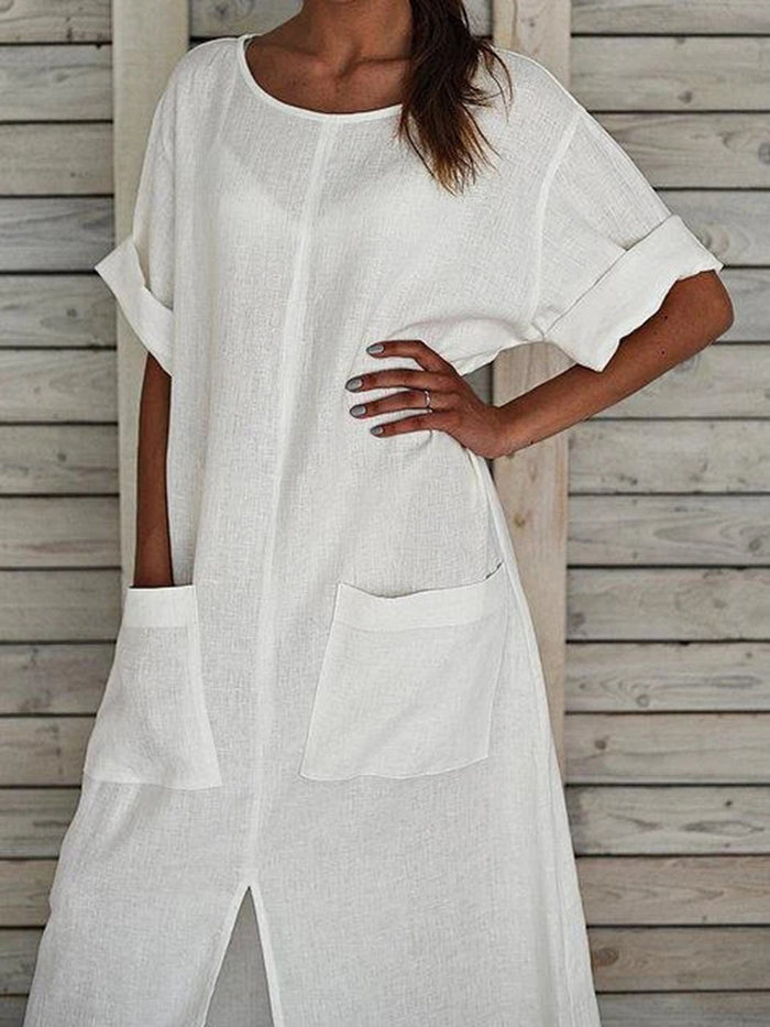 Fashion Casual Personality Pocket Dress