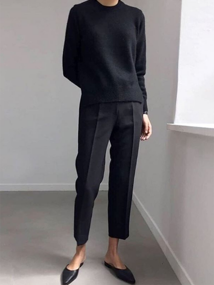 Fashion Casual Solid Color Basic Suit
