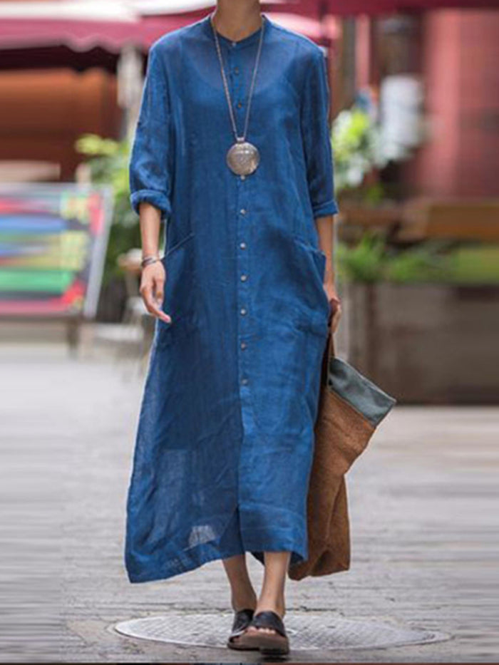 Fashion Casual Stand Collar Dress