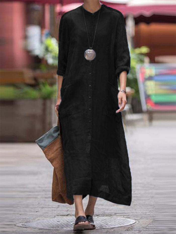 Fashion Casual Stand Collar Dress