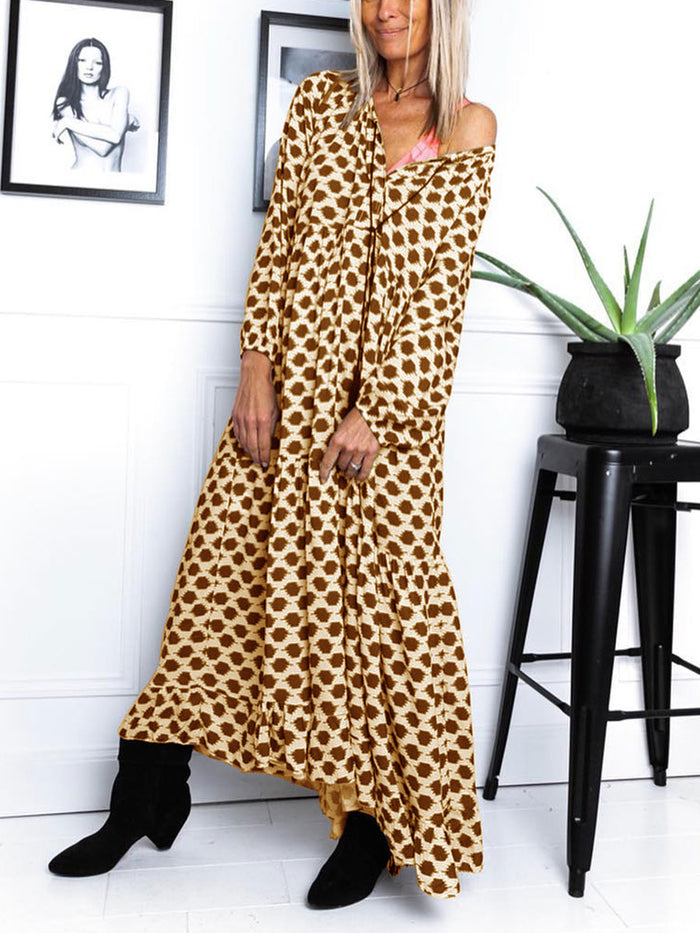 Fashion Dot Print Casual Dress