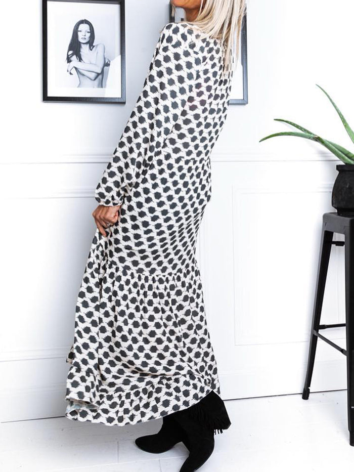 Fashion Dot Print Casual Dress