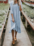Fashion Personality Solid Color Dress