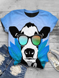 Fashion Printed Short Sleeve Casual T-shirt