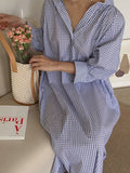 Fashion Striped Printed Casual Shirt Dress