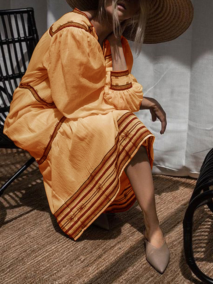 Fashionable Bohemian Casual Maxi Dress