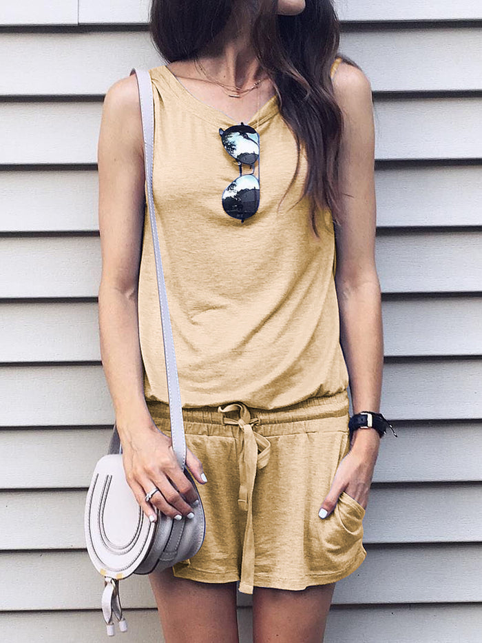 Fashionable Solid Color Casual Two-piece Suit