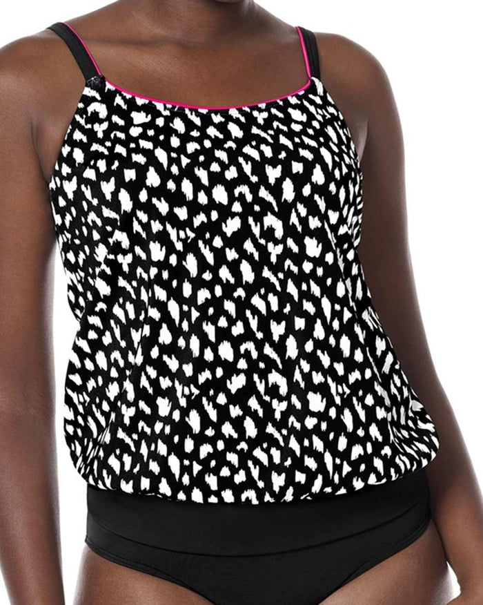Final Sale Clearance Amoena Manila Blouson Swim Top - Black