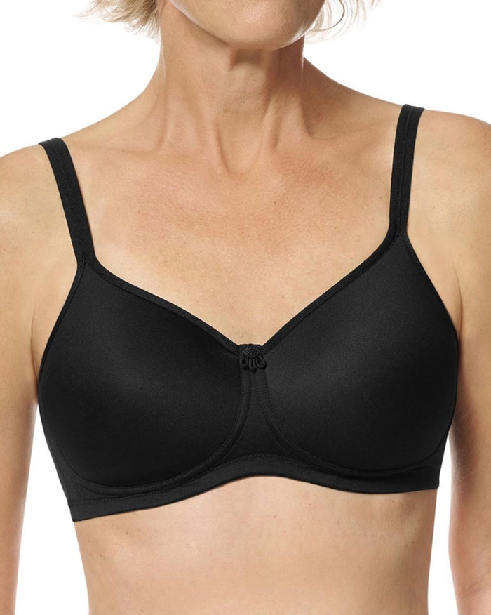 Final Sale Clearance Amoena Mara Padded Wire-Free Bra - Black