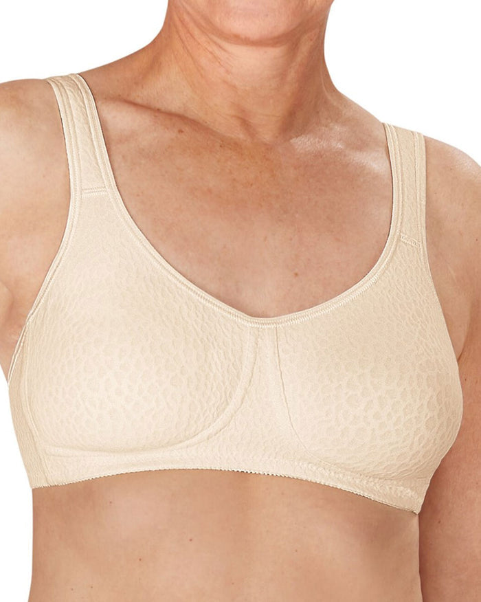 Final Sale Clearance Amoena Mona Wire-Free Bra - Off-White