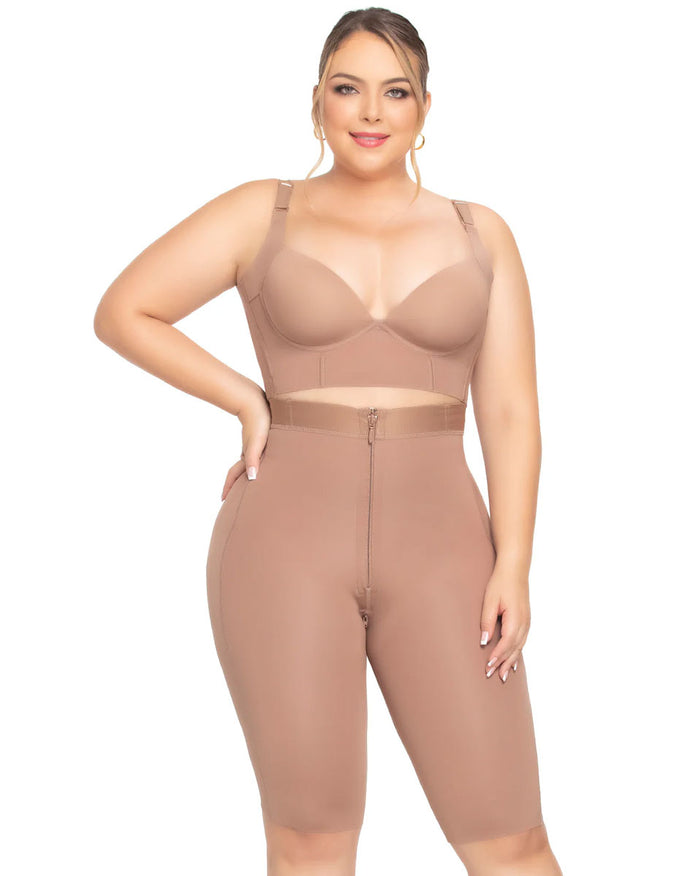 Final Sale Clearance Fajas Uplady Seamless Tummy Control Strapless Shapewear for Women Knee-length Faja Stage 1