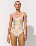 Maryan Mehlhorn Floressence Ruched Underwired Swimsuit - Petal Glow - Simply Beach UK