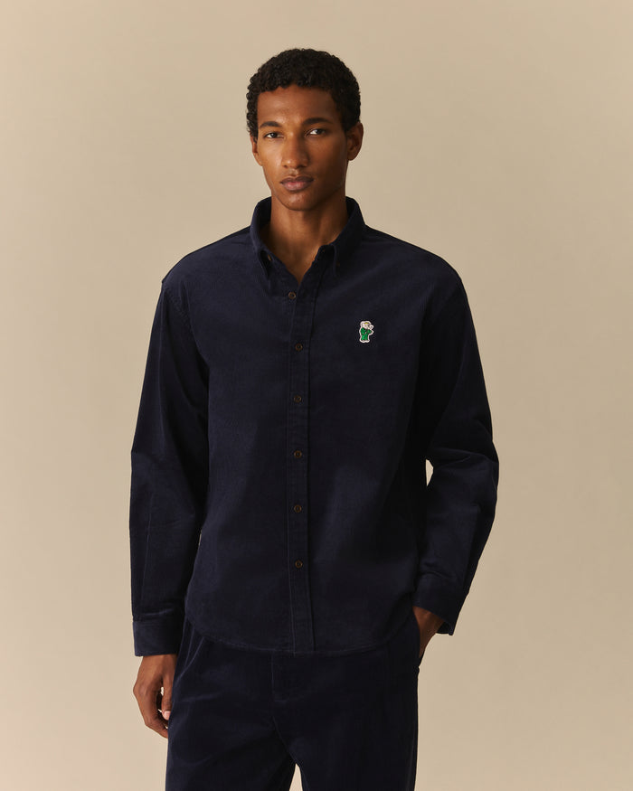 Franklin Relaxed Babar Corduroy Shirt Navy Navy / XL