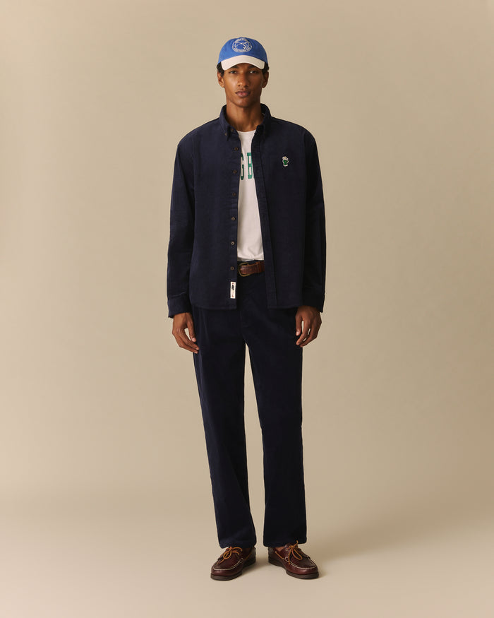 Franklin Relaxed Babar Corduroy Shirt Navy Navy / XL