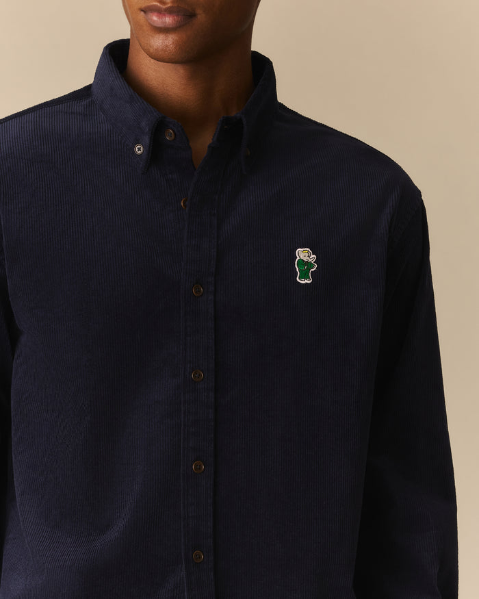 Franklin Relaxed Babar Corduroy Shirt Navy Navy / XL