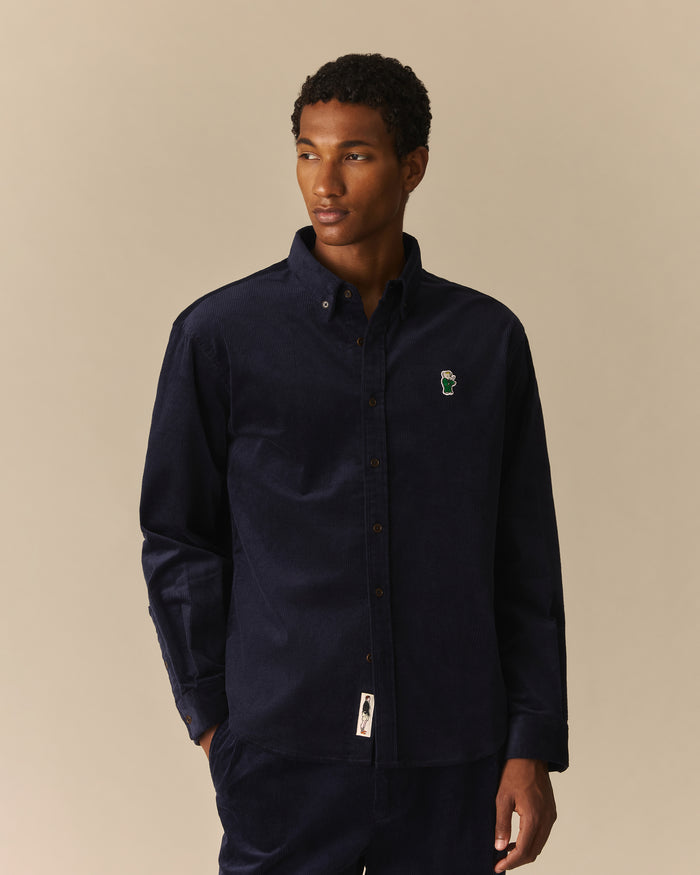 Franklin Relaxed Babar Corduroy Shirt Navy Navy / XL